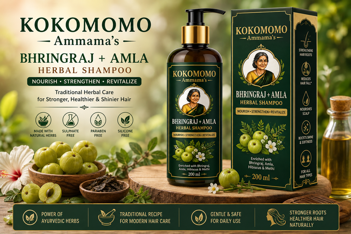 Bhringraj + Amla Herbal Shampoo
